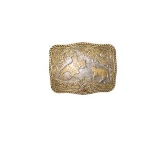 Crumrine Calf Roping  Buckle Youth or Ladies‎ 3x2 Pre-Owned